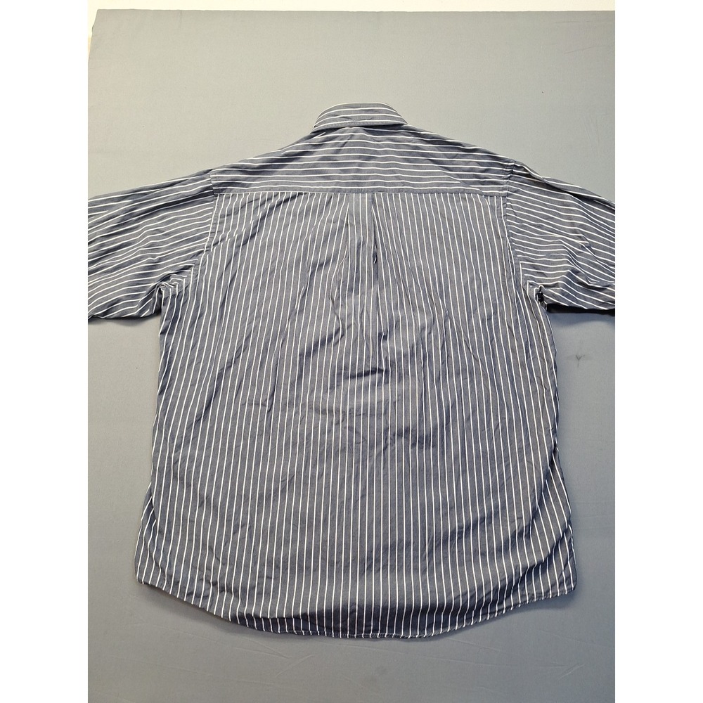 Brooks Brothers Large Grey Striped Sport Shirt Preppy Office Casual County Club - Picture 7 of 8